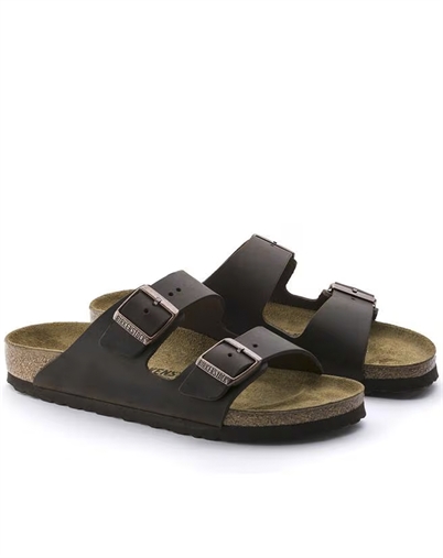 Birkenstock - Arizona Oiled Leather Sandal - Habana